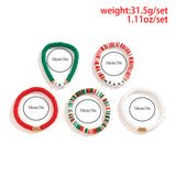 Boho Colorful Polymer Clay Beads Bracelets Set for Women