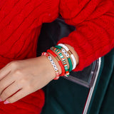 Boho Colorful Polymer Clay Beads Bracelets Set for Women