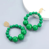 Boho Vintage Pearl Bead Earrings for Women
