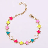 Boho Smiley Face Heart Beads Bracelet