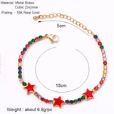 Boho Smiley Face Heart Beads Bracelet