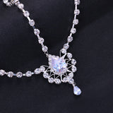 Boho Crystal Drop Forehead Head Chain Headpiece Rhinestone Hair Accessories