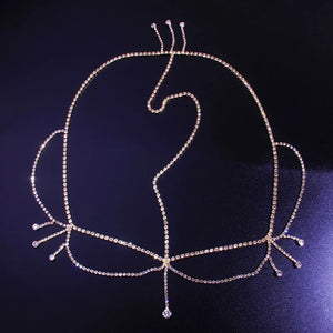 Boho Crystal Drop Forehead Head Chain Headpiece Rhinestone Hair Accessories