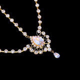 Boho Crystal Drop Forehead Head Chain Headpiece Rhinestone Hair Accessories