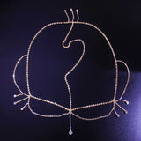 Boho Crystal Drop Forehead Head Chain Headpiece Rhinestone Hair Accessories