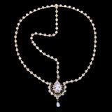 Boho Crystal Drop Forehead Head Chain Headpiece Rhinestone Hair Accessories