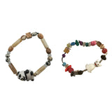 Boho Cartoon Panda Ceramic Bracelet