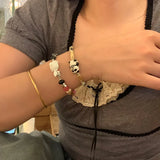 Boho Cartoon Panda Ceramic Bracelet