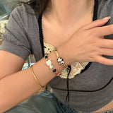 Boho Cartoon Panda Ceramic Bracelet