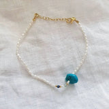 Boho Small Beaded Bracelet Gold-Color Beads Pearl Bangle For Girls