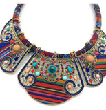 Boho Ethnic African Indian Necklace for Women Vintage Nigerian Jewelry F0361