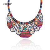 Boho Ethnic African Indian Necklace for Women Vintage Nigerian Jewelry F0361