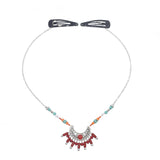 Boho Ethnic Gem Tassel Moon Headpiece for Women