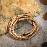 Boho Ethnic Wood Bead Bracelet Vintage Bohemian Jewelry