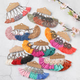 Boho Tassel Dangle Drop Earrings Bundle Set
