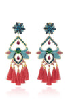 Boho Exaggerated Earrings Women's Insect Tassel Jewelry