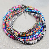 Boho Colorful Choker Necklace Polymer Clay Women Beach Jewelry