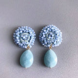 Boho Droplets Earrings Flower-shaped Statement Jewelry Christmas