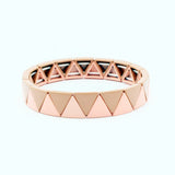 Boho Enamel Bracelet DIY Geometric Triangle Bead Stretch Charm Bracelet