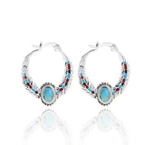 Boho Opal Earrings Wedding Jewelry for Women