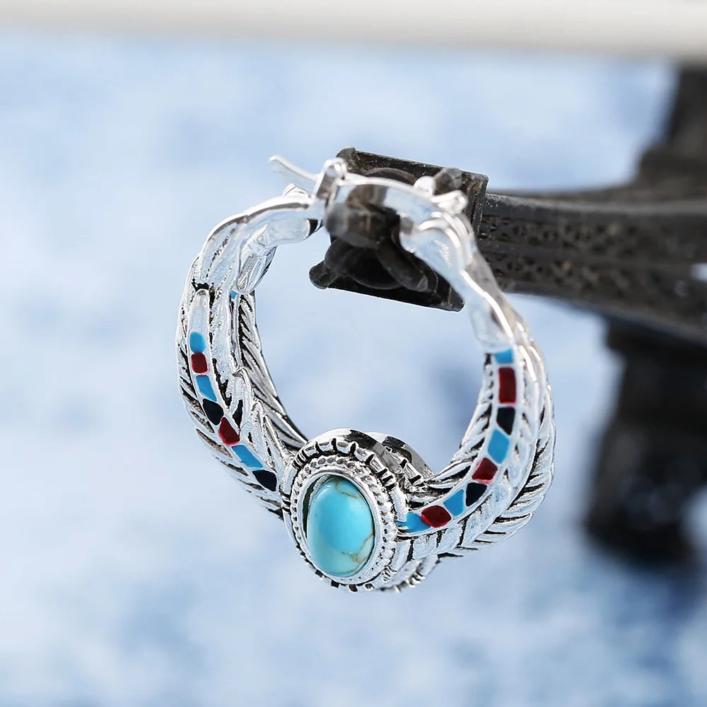 Boho Opal Earrings Wedding Jewelry for Women
