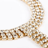Boho Crystal Anklet Bracelet Rhinestone Foot Chain Toe Ring Barefoot Sandal
