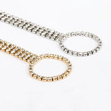 Boho Crystal Anklet Bracelet Rhinestone Foot Chain Toe Ring Barefoot Sandal