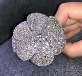 Boho Rhinestone Bangle Bracelet Crystal Nightclub Cuff