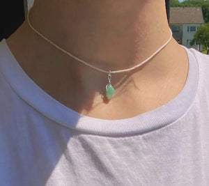 Boho Turquoise Rope Choker Necklace