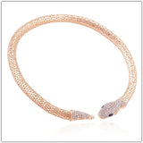 Boho Crystal Snake Choker Necklace Women Rhinestone Collar Bijoux Jewelry