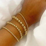 Boho Beaded Bracelets for Women Crystal Statement Bangles