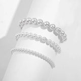 Boho Beaded Bracelets for Women Crystal Statement Bangles
