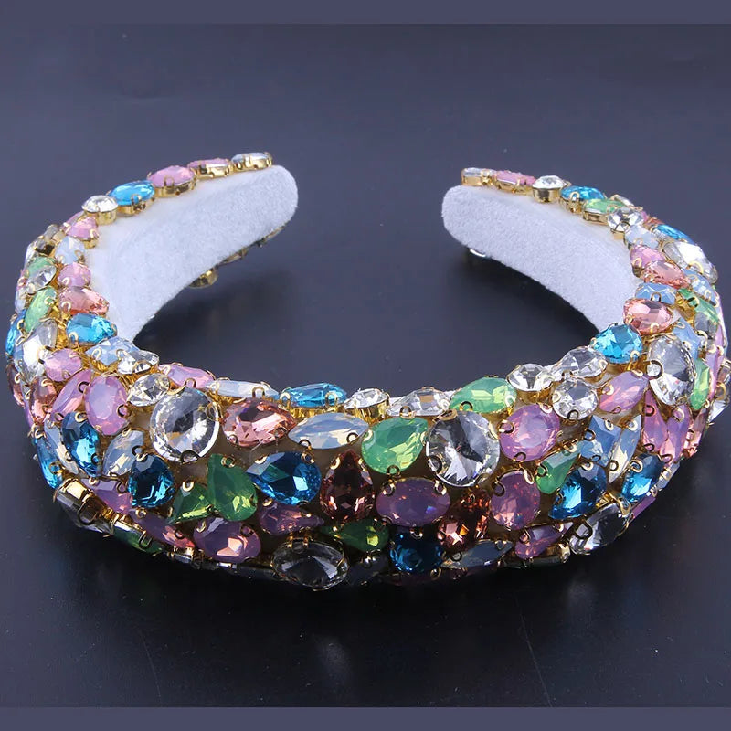Baroque Crystal Headband Tiara Bling Hair Accessory