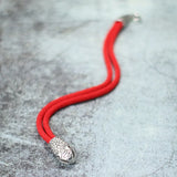 Boho 4mm Rope Bracelet Antique Silver Snake Brass Bracelet