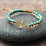 Boho Stone String Bracelets Yoga Tree Charms Couples Bracelet