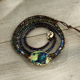 Boho High End Hematite Crystal Bracelet for Men Women