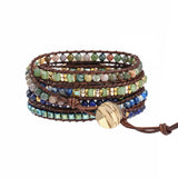 Boho High End Hematite Crystal Bracelet for Men Women