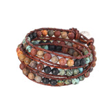 Boho Leather DIY Beaded Wrap Bracelet