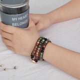 Boho Leather DIY Beaded Wrap Bracelet
