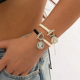Boho Woven Bracelet Set Heart Shell Couple Bracelet Set
