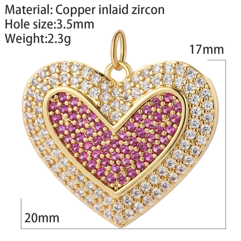 Boho Heart Charms for Jewelry Making DIY