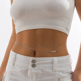Boho Heart Waist Chain Metal Beach Jewelry