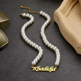 Boho Pearl Chain Necklace for Women Choker Collar Wedding Jewelry Gift