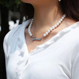 Boho Pearl Chain Necklace for Women Choker Collar Wedding Jewelry Gift