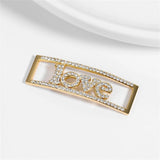 Boho Jewelry Name Shoe Tag Rhinestone Shoes Buckle Stainless Steel Sneaker