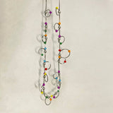 Boho Rainbow Beads Necklace Choker Ethnic Torques DIY Accessories