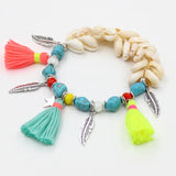 Boho Stone Shell Anklet for Women Beach Accessories