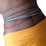 Boho Layered Waist Chains Beach Beads Belly Body Chain Belts