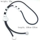 Boho Long Necklace Rubber Necklace Everyday Jewelry for Women