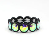 Boho Punk Friendship Enamel Bracelet Elastic Beads Charm Bracelet